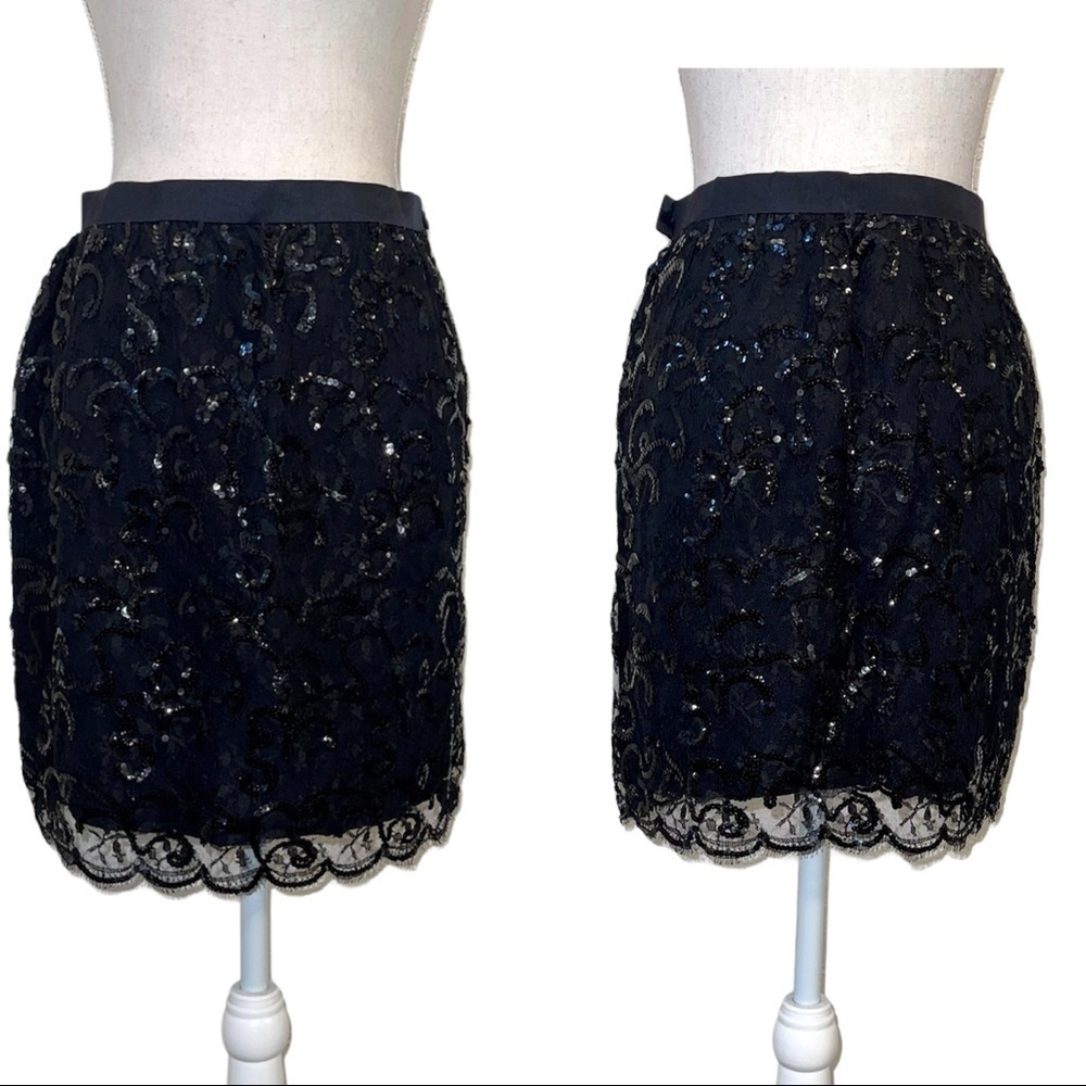ESCADA Couture  Lace/Sequin Skirt